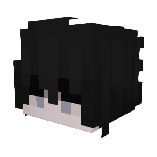 Debitto Minecraft avatar head, 3D render
