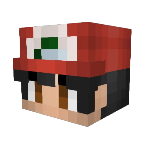 Debo6977 Minecraft avatar head, 3D render