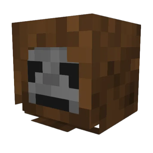 Debonairz Minecraft avatar head, 3D render