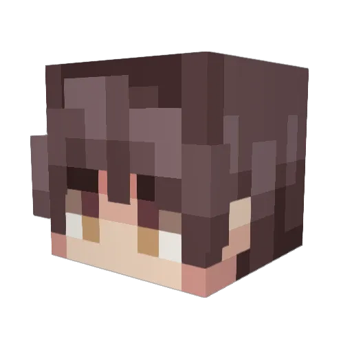 Debra_Yy Minecraft avatar head, 3D render