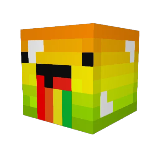 Debris29 Minecraft avatar head, 3D render