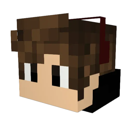 Debuggedd Minecraft avatar head, 3D render