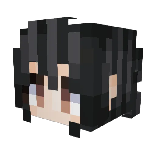 Debuseyo Minecraft avatar head, 3D render