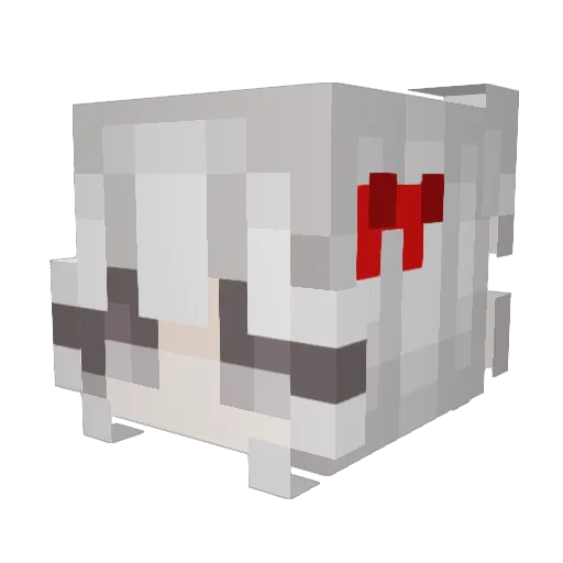 Debutar Minecraft avatar head, 3D render