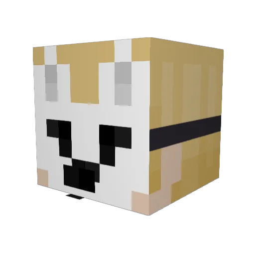 Deby5518 Minecraft avatar head, 3D render