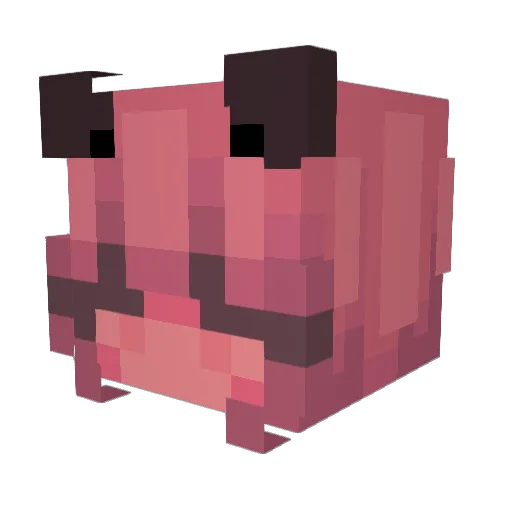 DecChan Minecraft avatar head, 3D render