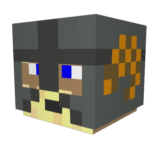 DecaDarkDragon Minecraft avatar head, 3D render