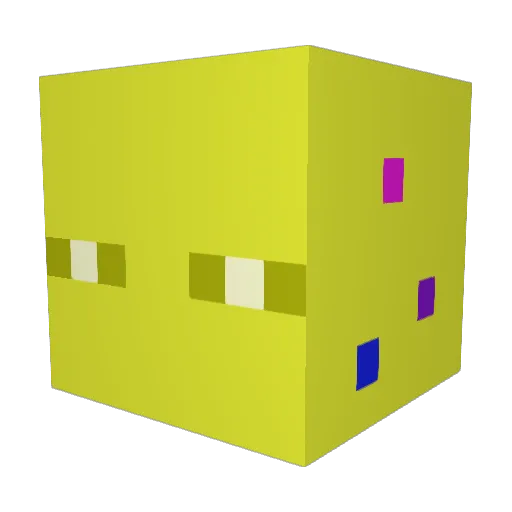 Decan0l Minecraft avatar head, 3D render