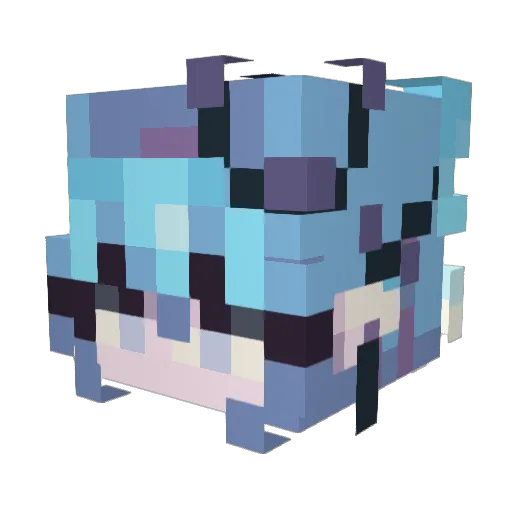 Decapita Minecraft avatar head, 3D render