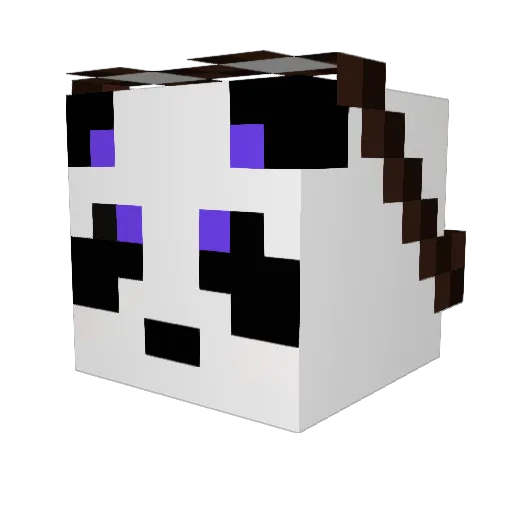 Decaps Minecraft avatar head, 3D render