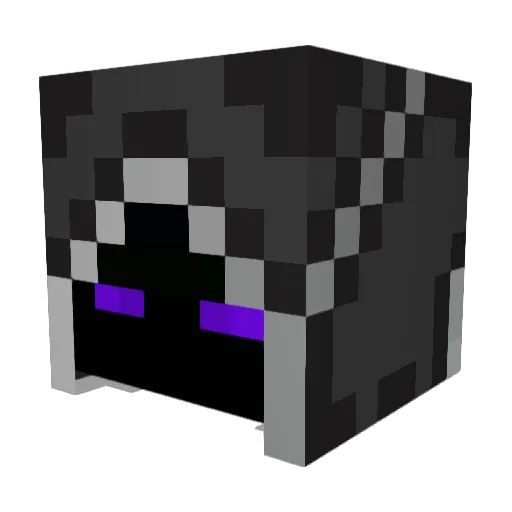 Decarent Minecraft avatar head, 3D render