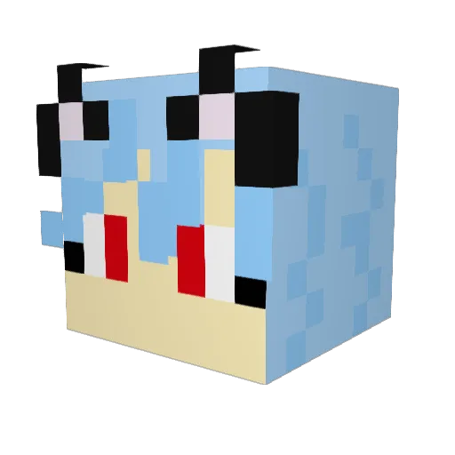 Decay_420 Minecraft avatar head, 3D render
