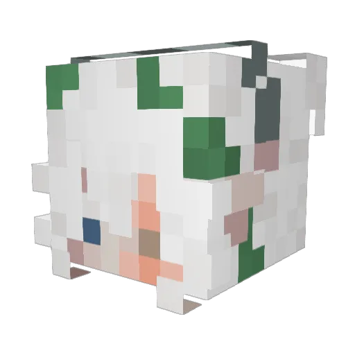 DecayingAngel Minecraft avatar head, 3D render