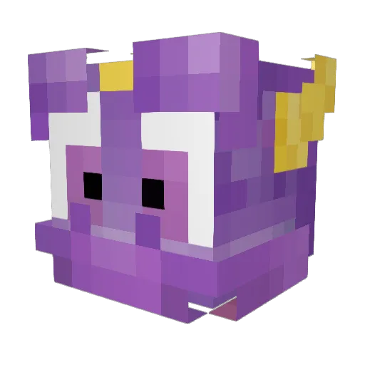 Decccc Minecraft avatar head, 3D render