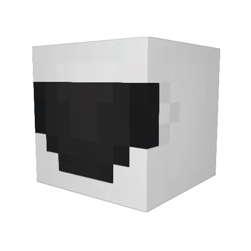 Decdog732 Minecraft avatar head, 3D render
