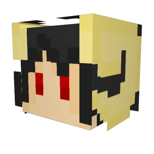 DeceitBro Minecraft avatar head, 3D render