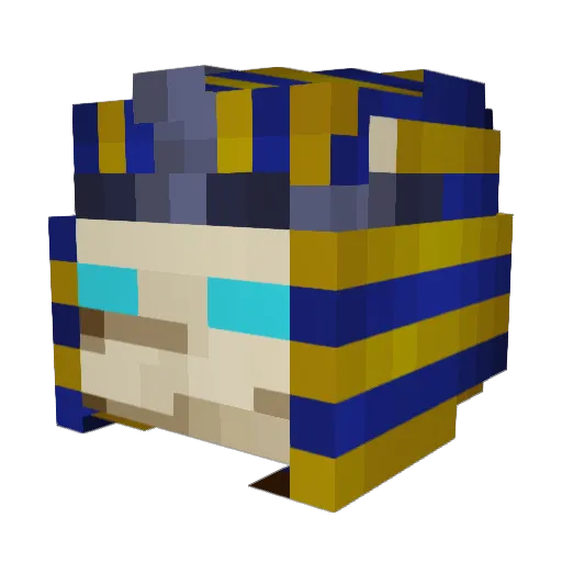 DecemberOsi Minecraft avatar head, 3D render