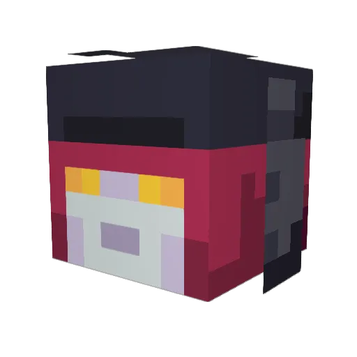 DecepticonThrust Minecraft avatar head, 3D render