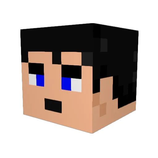 Deception79 Minecraft avatar head, 3D render