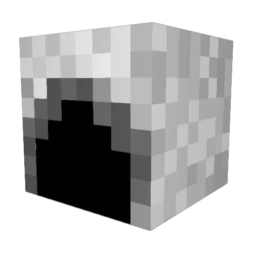 Deceptionz Minecraft avatar head, 3D render