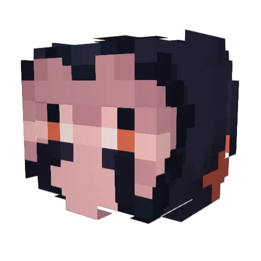 DecetheonD Minecraft avatar head, 3D render