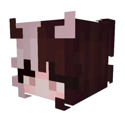 Deceu Minecraft avatar head, 3D render