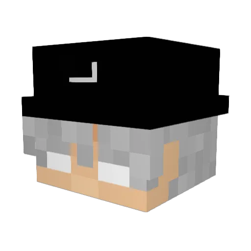 Decifrar_ Minecraft avatar head, 3D render