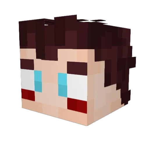 Decim8r Minecraft avatar head, 3D render