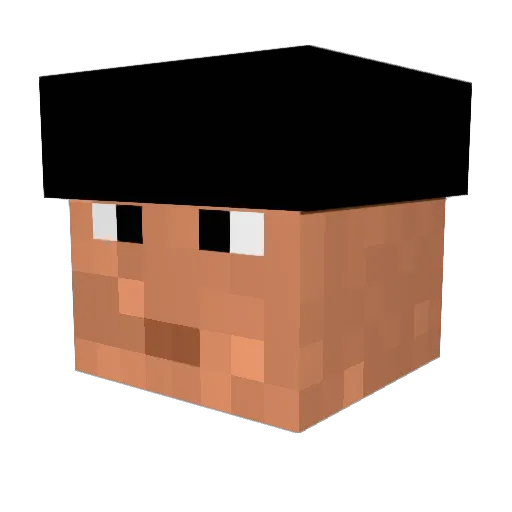 Decimator041 Minecraft avatar head, 3D render