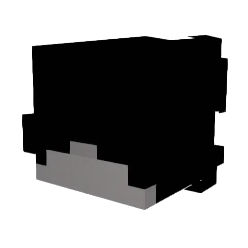 DeckBass9 Minecraft avatar head, 3D render