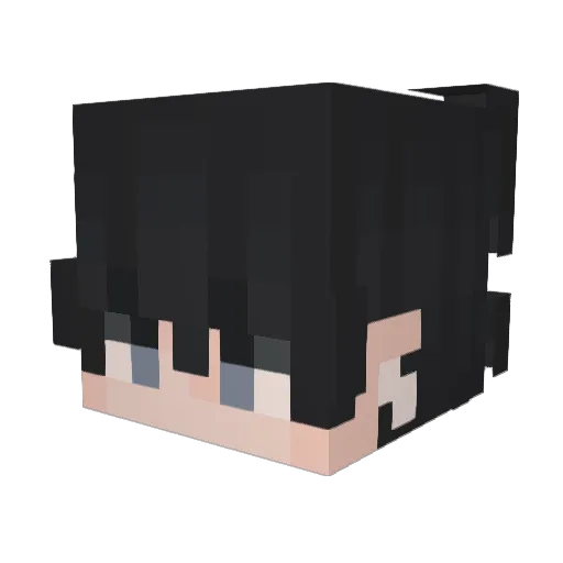 Deckard_Kain Minecraft avatar head, 3D render