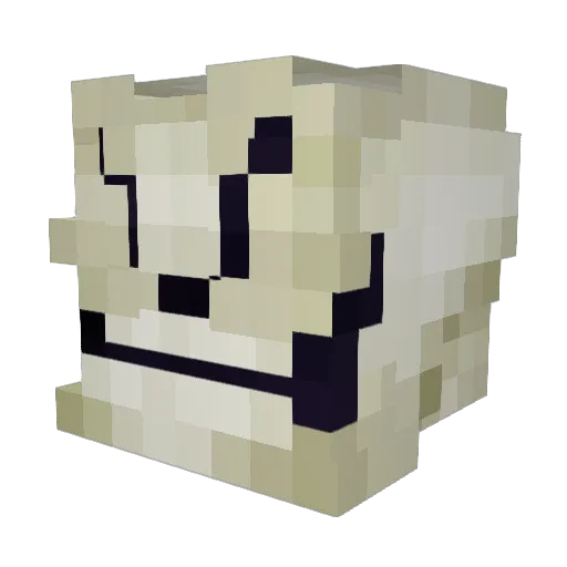 Decker8605 Minecraft avatar head, 3D render