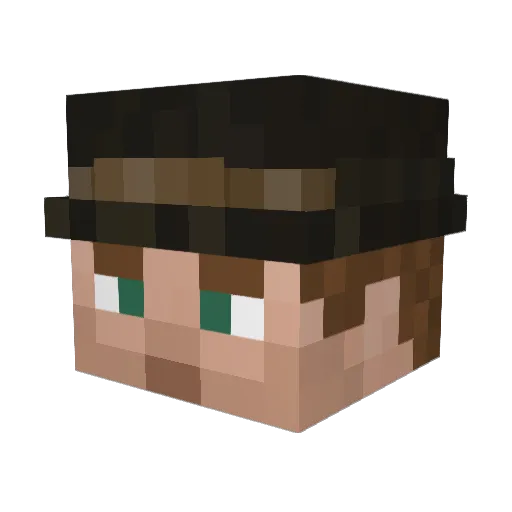 DeclanFord Minecraft avatar head, 3D render
