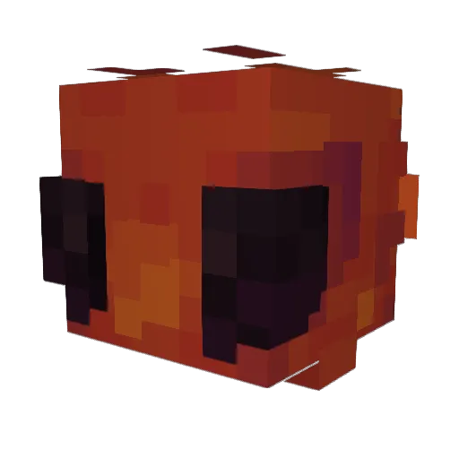 Declana Minecraft avatar head, 3D render