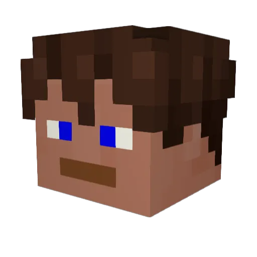 DeclaredRex6873 Minecraft avatar head, 3D render