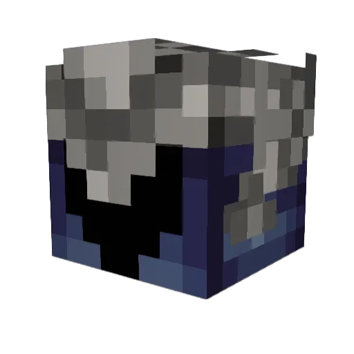 Decloribus Minecraft avatar head, 3D render