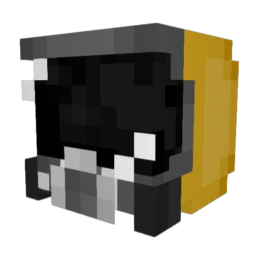 Deco0007 Minecraft avatar head, 3D render