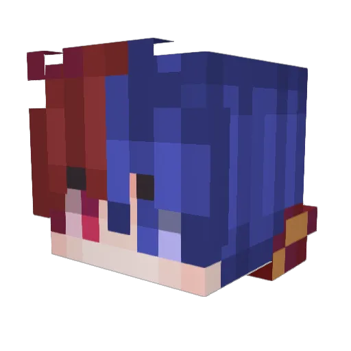Decobuch Minecraft avatar head, 3D render
