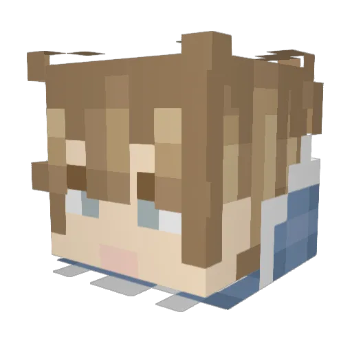 Decodory Minecraft avatar head, 3D render
