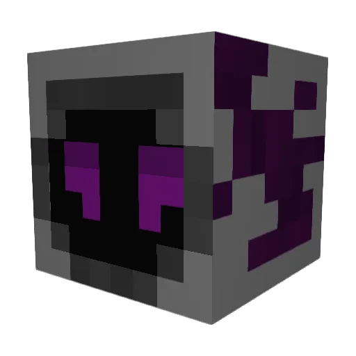 Decolorate Minecraft avatar head, 3D render