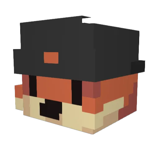 DecorationHead Minecraft avatar head, 3D render