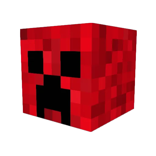 Decos Minecraft avatar head, 3D render