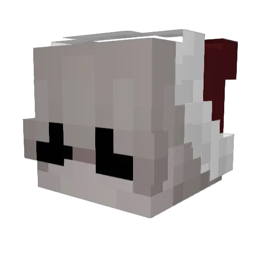Decoy_10 Minecraft avatar head, 3D render
