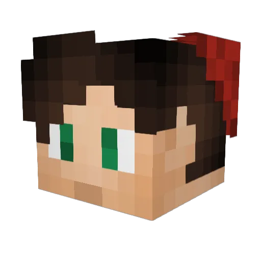 Decriminalize Minecraft avatar head, 3D render