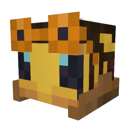 Decterbee Minecraft avatar head, 3D render