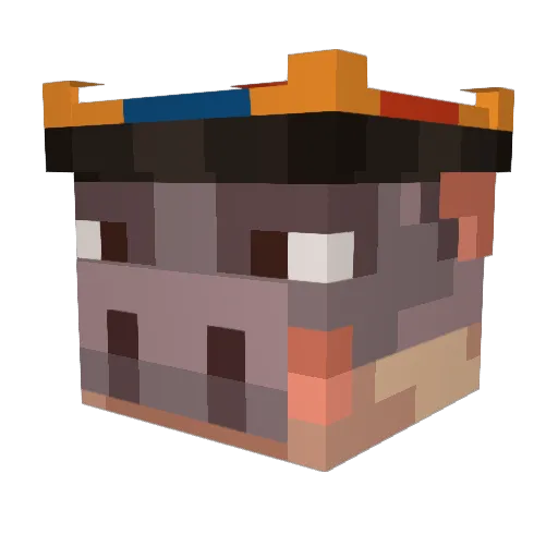 Dectron_807 Minecraft avatar head, 3D render