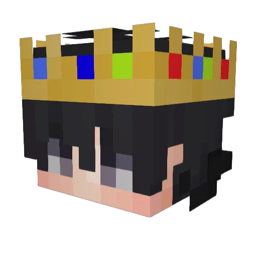 Deculeinn Minecraft avatar head, 3D render