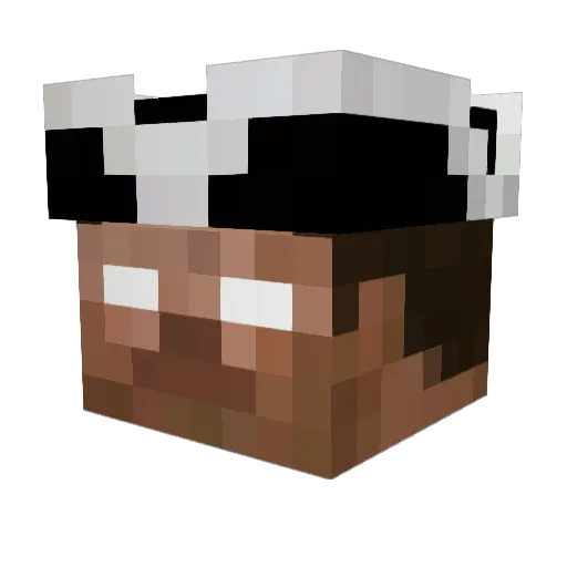 DedBirb Minecraft avatar head, 3D render