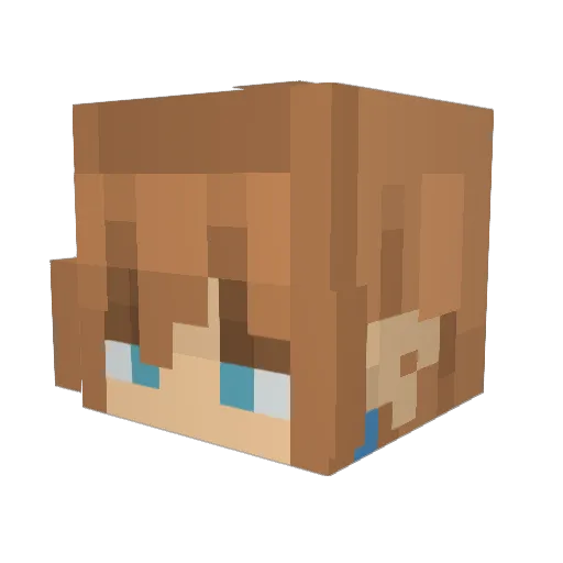 DedMages Minecraft avatar head, 3D render