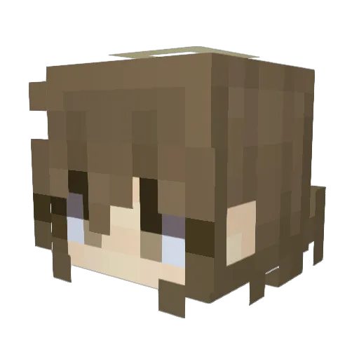 DedMoryak Minecraft avatar head, 3D render